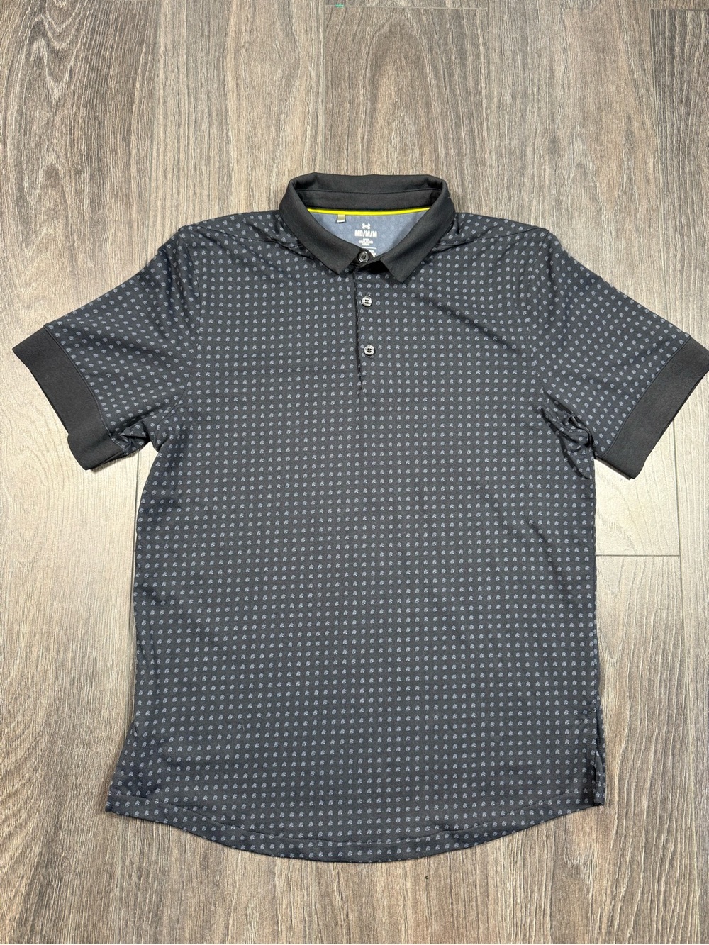 Under Armour Black Micro-Pattern Polo